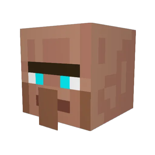 m0nnier Minecraft avatar head, 3D render