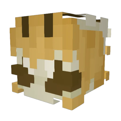 m0nsly Minecraft avatar head, 3D render