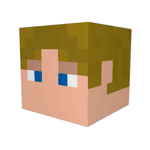 m0nsterJ Minecraft avatar head, 3D render