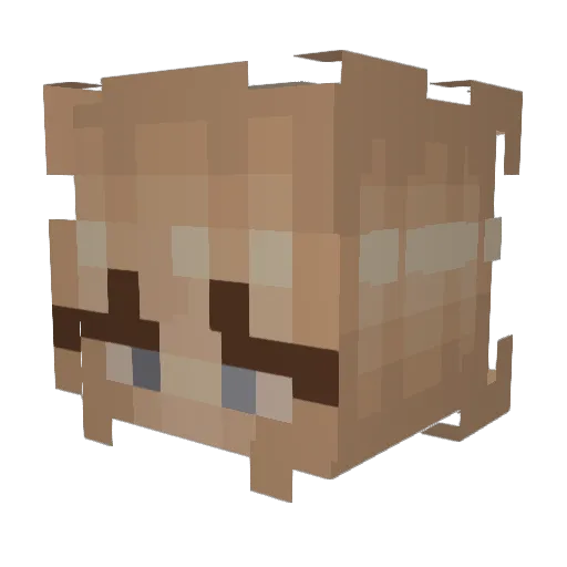 m0onpies Minecraft avatar head, 3D render