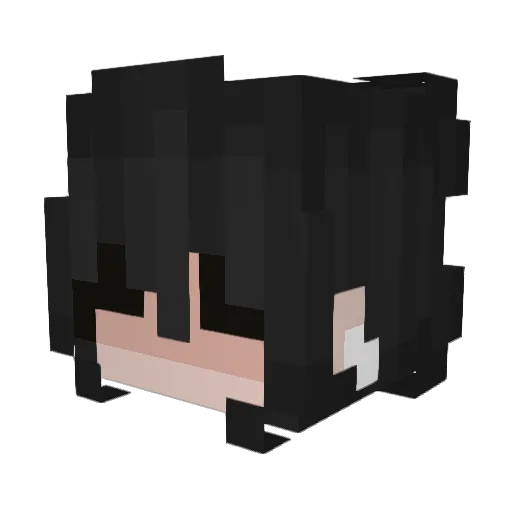 m0rgana Minecraft avatar head, 3D render
