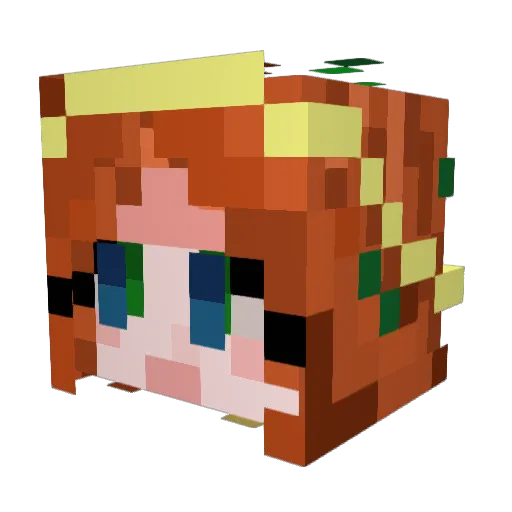 m0ssysku11s Minecraft avatar head, 3D render