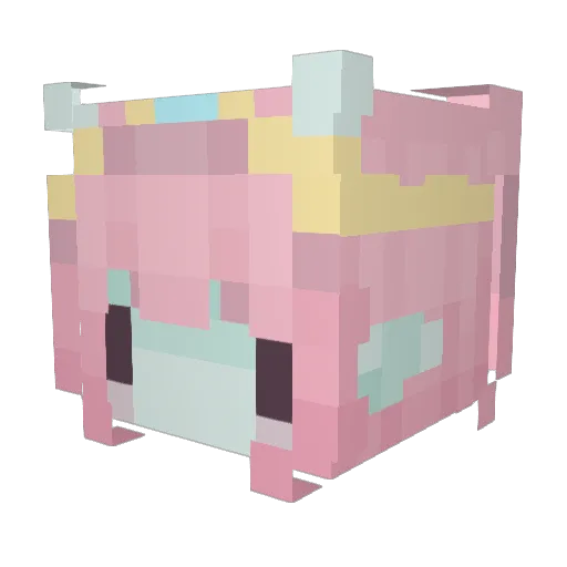 m0t0princess Minecraft avatar head, 3D render
