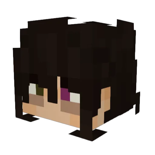m0th404 Minecraft avatar head, 3D render