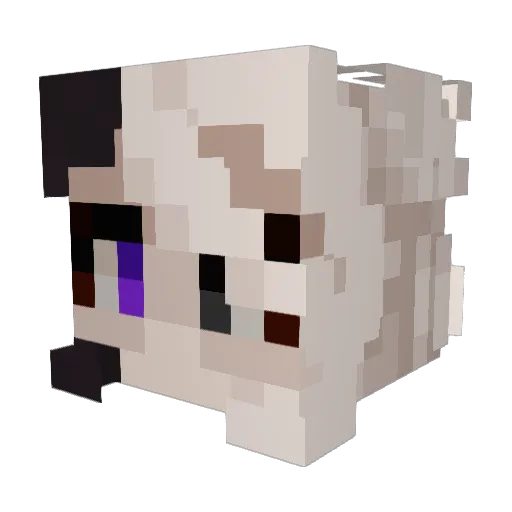 m0thmonster Minecraft avatar head, 3D render