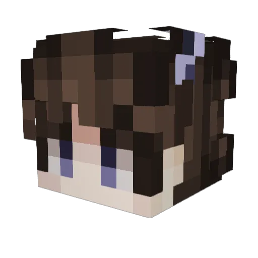 m0thwing Minecraft avatar head, 3D render