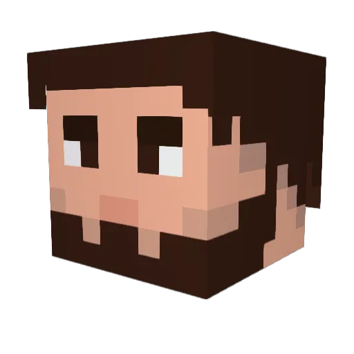 m0yruiz Minecraft avatar head, 3D render
