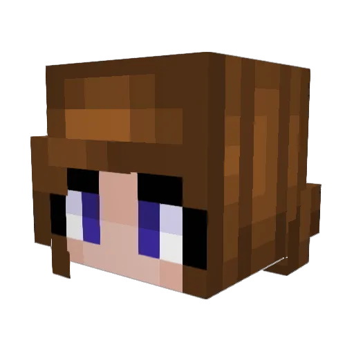 m0zeRR Minecraft avatar head, 3D render