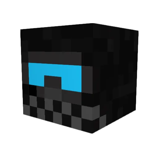 m1212e Minecraft avatar head, 3D render