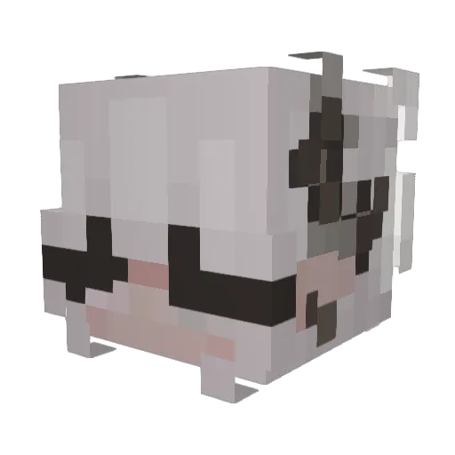 m1a_y Minecraft avatar head, 3D render