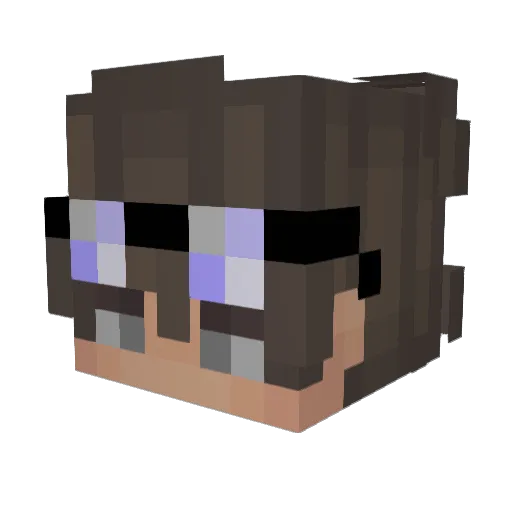m1doliz3dae Minecraft avatar head, 3D render