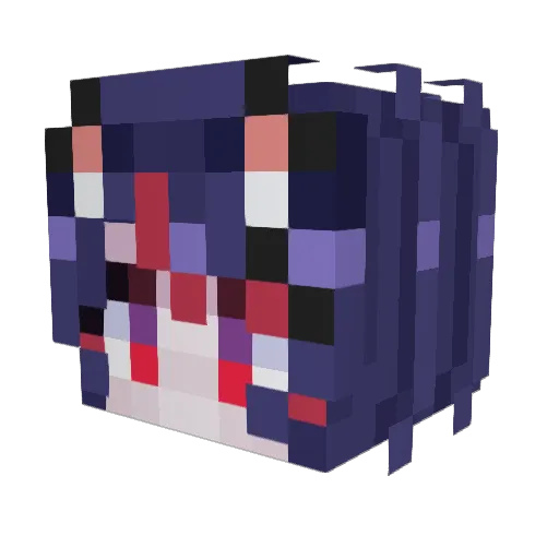 m1duha Minecraft avatar head, 3D render