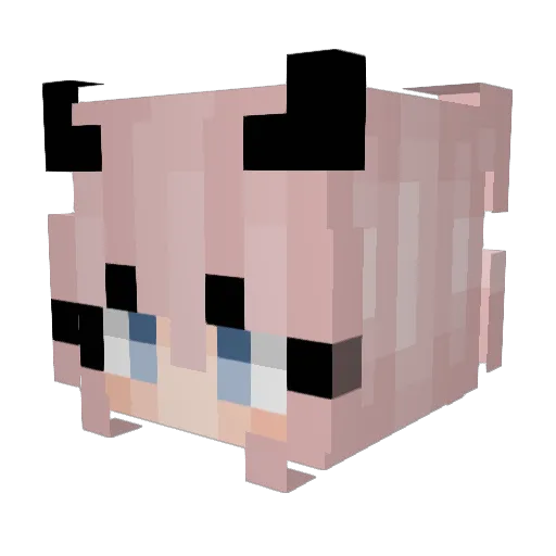 m1hai_ Minecraft avatar head, 3D render