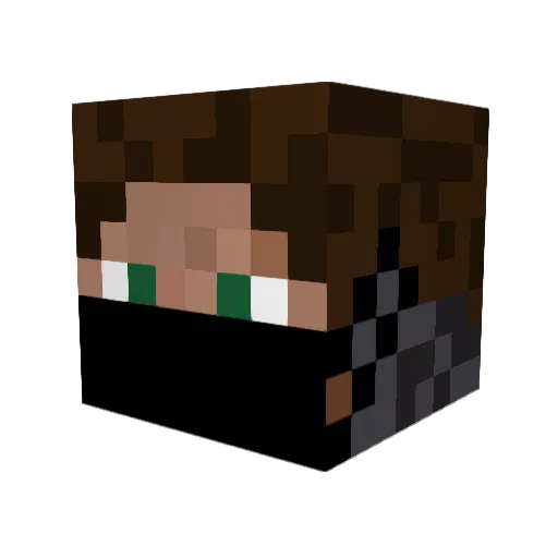 m1hyccc Minecraft avatar head, 3D render