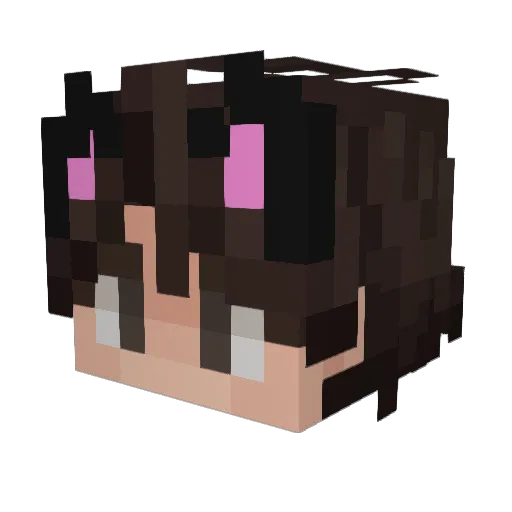 m1jawa_ Minecraft avatar head, 3D render