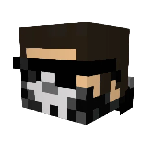 m1ketuki Minecraft avatar head, 3D render
