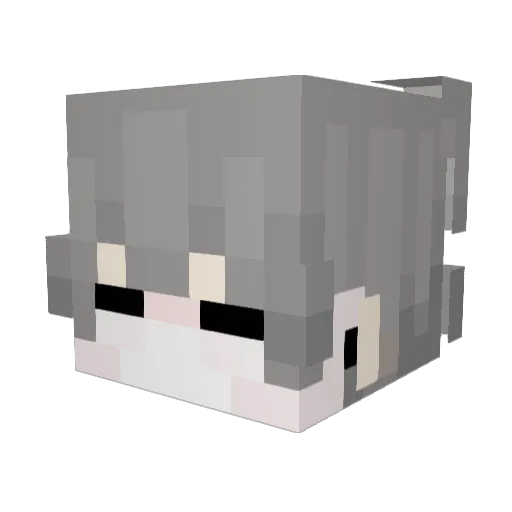 m1kllz Minecraft avatar head, 3D render