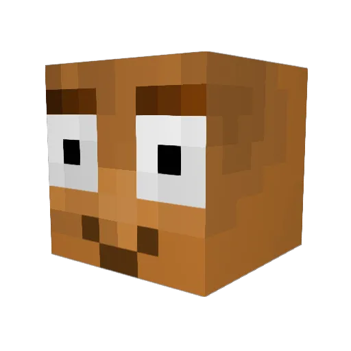 m1lagoat Minecraft avatar head, 3D render