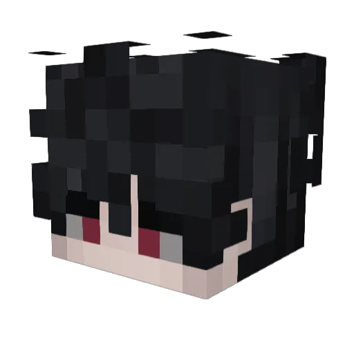 m1lashh Minecraft avatar head, 3D render