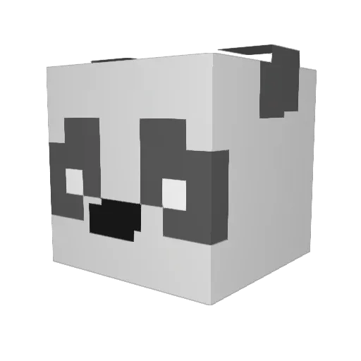 m1lfattractor Minecraft avatar head, 3D render