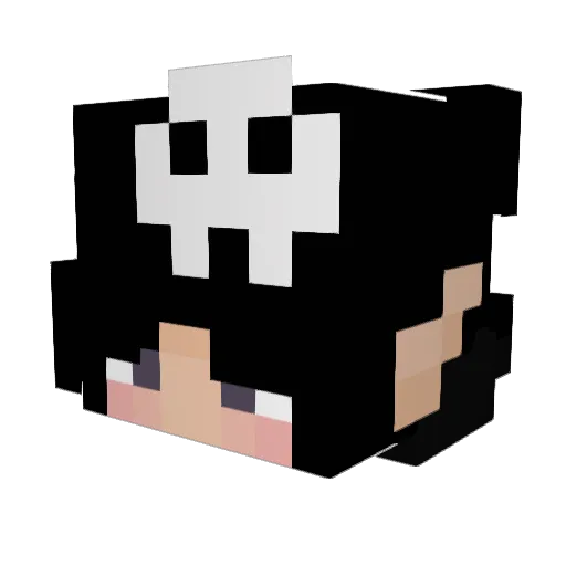 m1lkyslay Minecraft avatar head, 3D render
