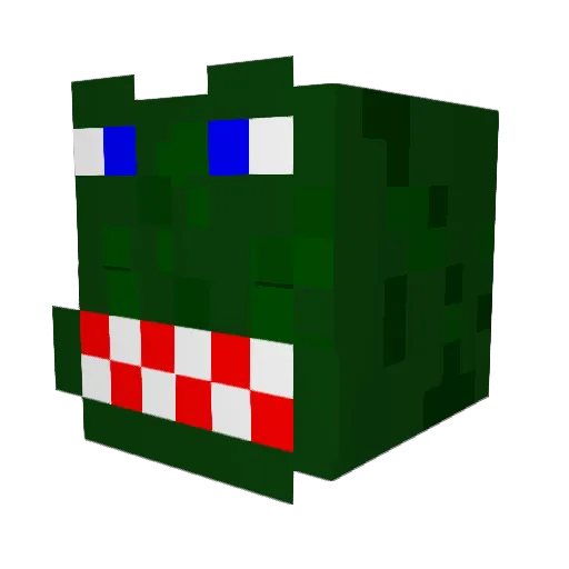 m1nemax Minecraft avatar head, 3D render