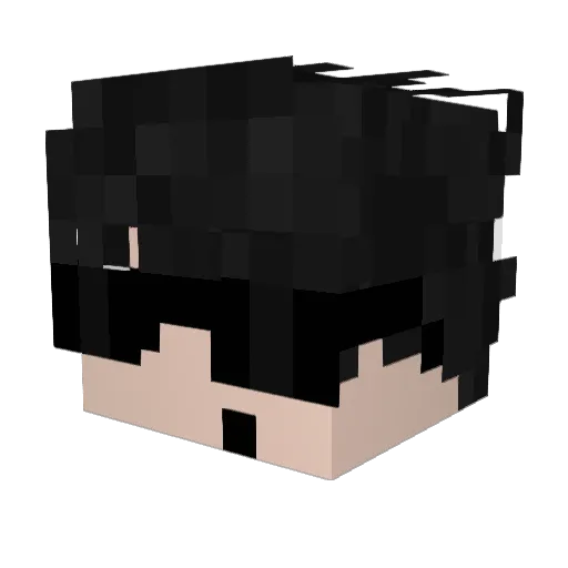 m1queias Minecraft avatar head, 3D render