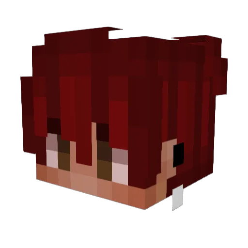 m1r3xX Minecraft avatar head, 3D render