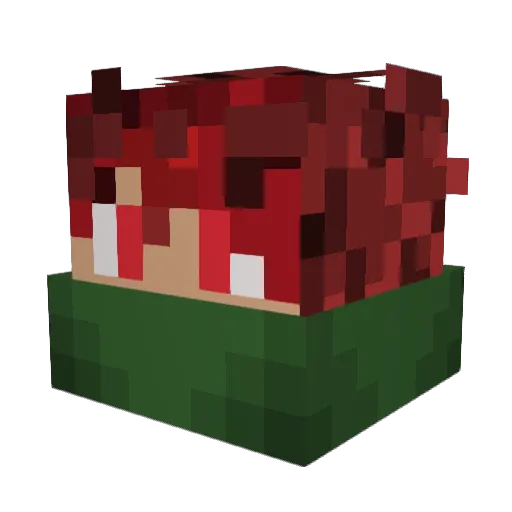 m1rai5 Minecraft avatar head, 3D render