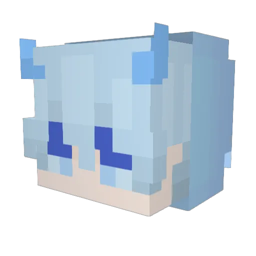 m1ruku18 Minecraft avatar head, 3D render