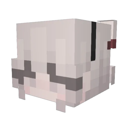 m1s_ Minecraft avatar head, 3D render