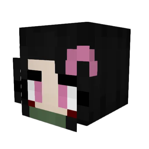 m1ssrissa Minecraft avatar head, 3D render