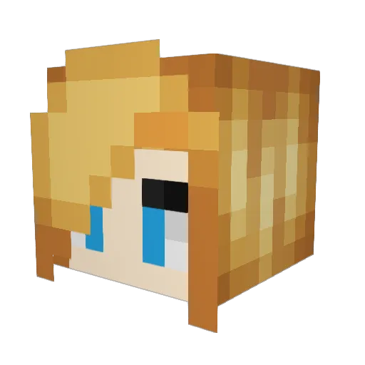 m1stb Minecraft avatar head, 3D render