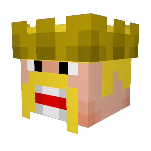 m1stertom Minecraft avatar head, 3D render