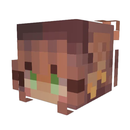 m1tsur1k Minecraft avatar head, 3D render