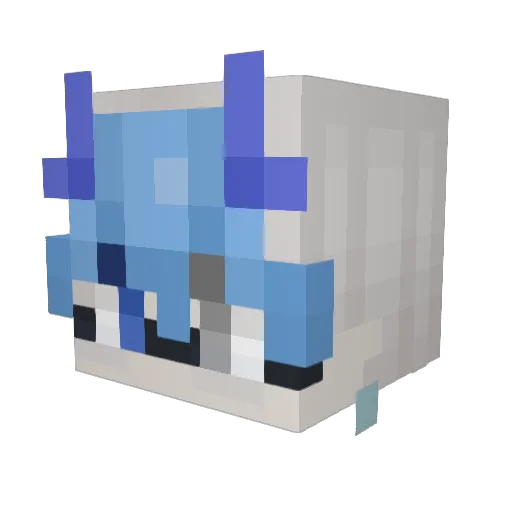 m1v_ Minecraft avatar head, 3D render