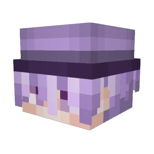 m1xwell Minecraft avatar head, 3D render