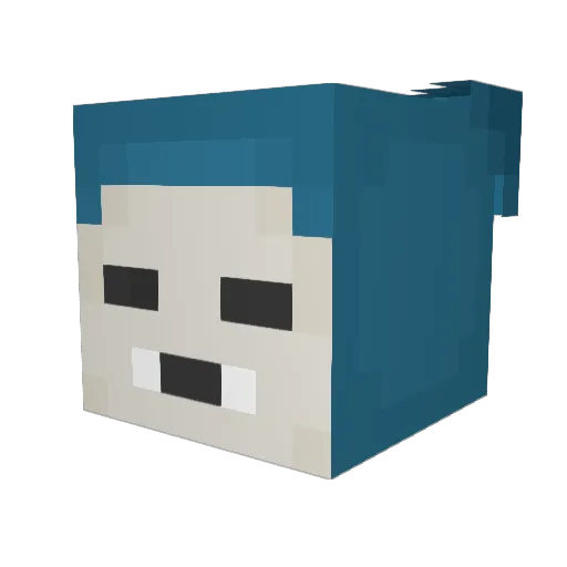 m1y45s1 Minecraft avatar head, 3D render