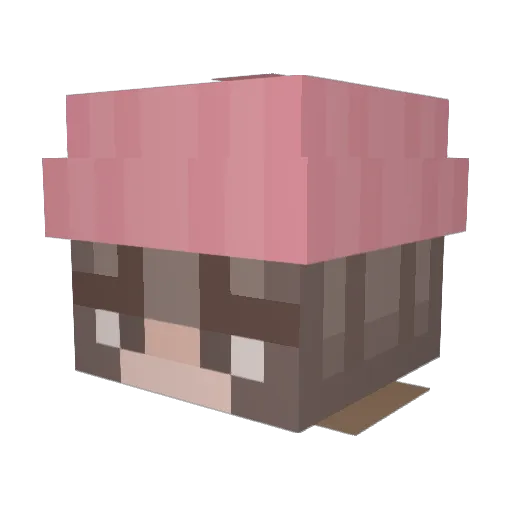 m1ya96 Minecraft avatar head, 3D render