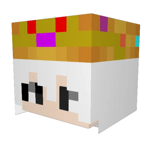 m1yag Minecraft avatar head, 3D render