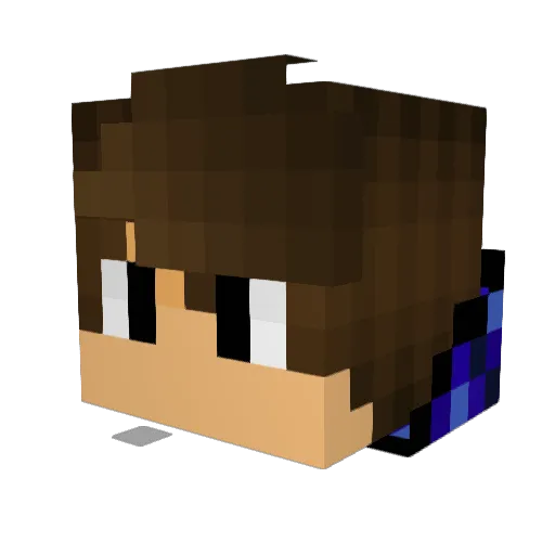 m1zoo Minecraft avatar head, 3D render