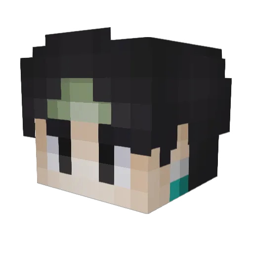 m24oct Minecraft avatar head, 3D render