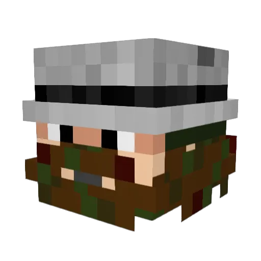 m2ger8 Minecraft avatar head, 3D render