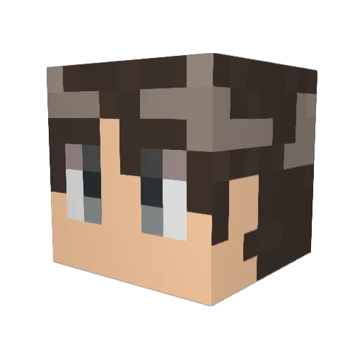 m32maru Minecraft avatar head, 3D render