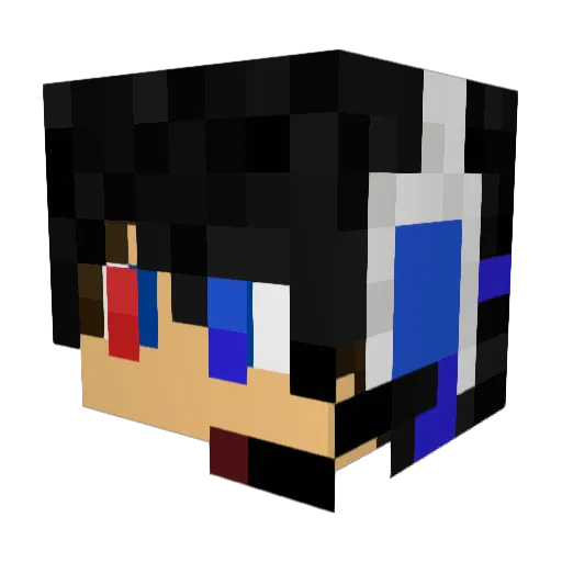 m335 Minecraft avatar head, 3D render