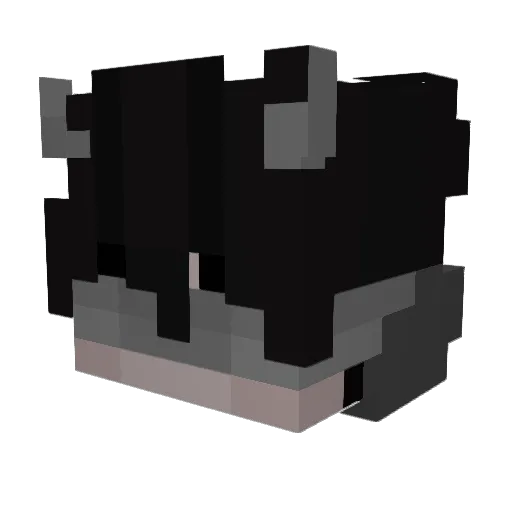 m35_ Minecraft avatar head, 3D render