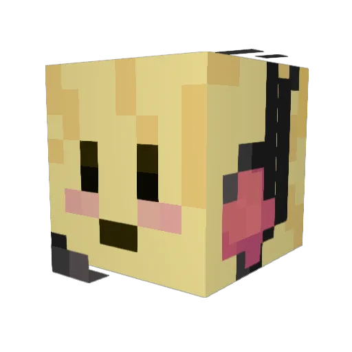 m38iah Minecraft avatar head, 3D render