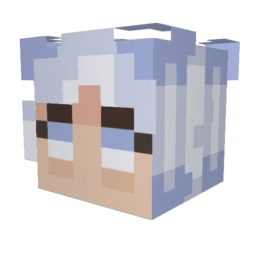 m39w Minecraft avatar head, 3D render