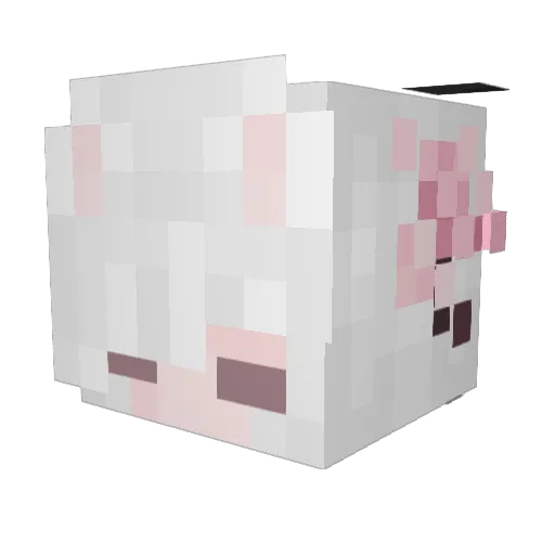 m3achy Minecraft avatar head, 3D render
