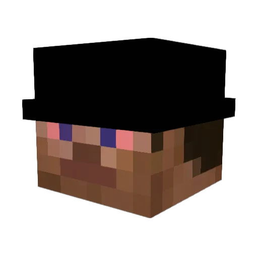 m3g9 Minecraft avatar head, 3D render